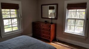 Master bedroom on east side with natural ligh